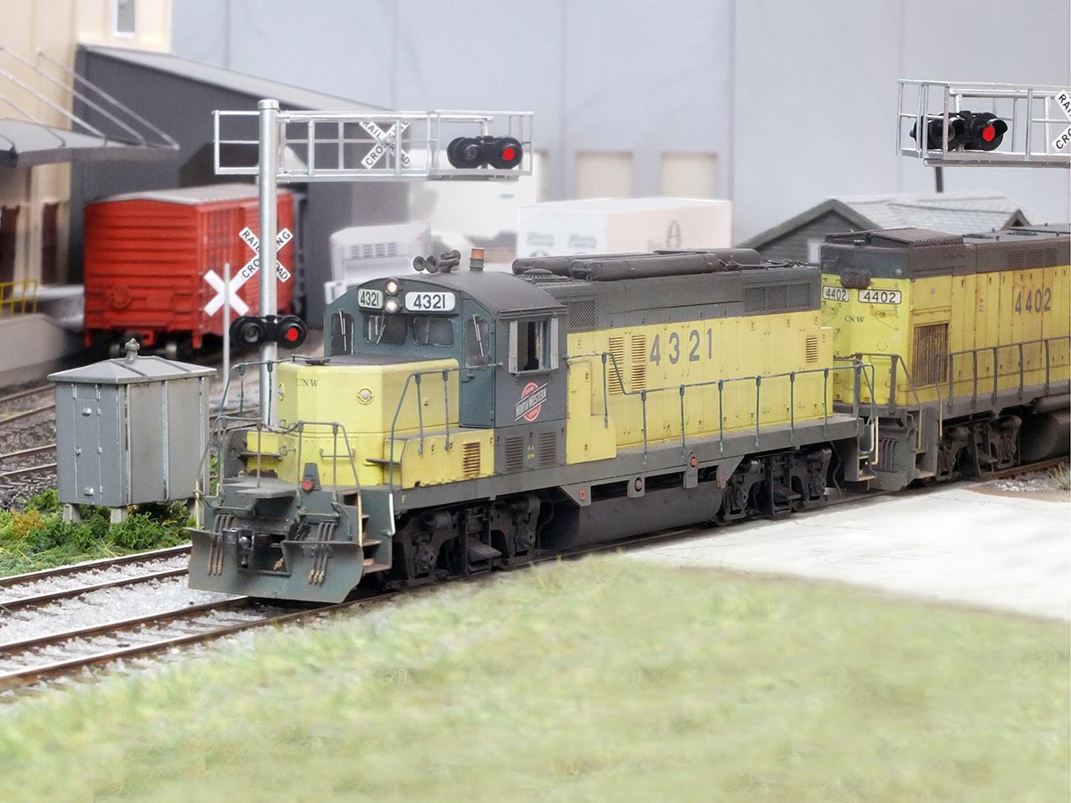 CNW 4321 and 4402 in Lena - Craig Wilson Photo