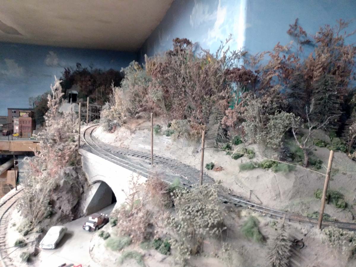 Interburban route in the foot hills